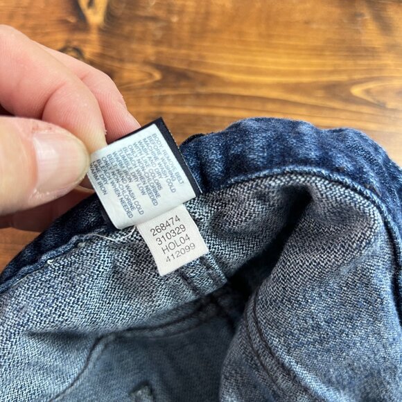 Gap Maternity Denim Skirt Medium Wash Size 4 Elastic Waistband Adjustable Tabs - Picture 9 of 11